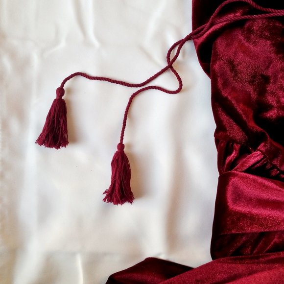 Velvet Floral Embroidered Lantern Sleeve Tunic Dress 3XL *NWT* - Picture 8 of 8